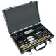 Outers Specialty Universal Gun Cleaning Kit, Aluminum, 32 Piece, 9 Brushes, 6 Rods 70091