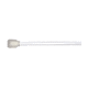 Pro-Shot Pro-Shot Rectangular Foam Cleaning Swab, Polypropylene Handle, 5 inch, 50-Pack, Black, FRECT-50, White, FRECT-50