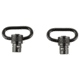 Quake Claw QD Flush Cup Swivel, 2 Pack, Steel Construction, Black 23402-9