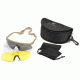 Revision Sawfly High-Impact Eyeshields - Deluxe Kit w/ Polarized, HC Yellow, and Clear lenses - Tan Frame