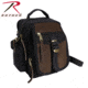 Rothco Canvas &amp; Leather Travel Shoulder Bag, Black, 2836-Black