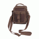 Rothco Canvas &amp; Leather Travel Shoulder Bag, Brown, 2815-Brown