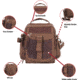 Rothco Canvas &amp; Leather Travel Shoulder Bag, Coyote Brown, 28361-CoyoteBrown