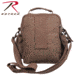 Rothco Canvas &amp; Leather Travel Shoulder Bag, Brown, 2815-Brown