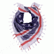 Rothco Stars and Stripes Shemagh Tactical Desert Scarf, Red/White/Blue, 88550-RedWhiteBlue