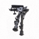 Rudolph Optics 6in.-9in. Black Aluminum Swivel Pivot Bipod, Black 6009880275144