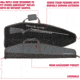 Ruger American Rifle Lockable Gun Case, 46in Scoped Rifles, Dark Heather Gray, 46 in, 29735