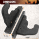 Rush Creek Creations 2-Piece Padded Gun Display Wall Hooks, Black, 38-5073