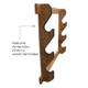 Rush Creek Creations 3 Gun Wall Rack, American Cherry, 38-4040