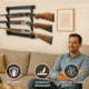 Rush Creek Creations 3 Gun Wall Rack, Black, 38-3039