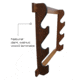 Rush Creek Creations 3 Gun Wall Rack, Dark Walnut, 38-4041