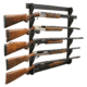 Rush Creek Creations 5 Gun Wall Rack, Black, 38-5040