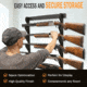 Rush Creek Creations 5 Gun Wall Rack, Black, 38-5040