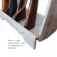 Rush Creek Creations 8 Gun Floor Rack, Barn Wood, 38-4058