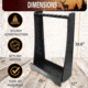 Rush Creek Creations 8 Gun Floor Rack, Black, 38-3059