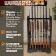 Rush Creek Creations 8 Gun Floor Rack, Black, 38-3059