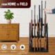 Rush Creek Creations Deer Camp Portable 10 Gun Folding Storage Rack, Black, 38-0238