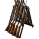Rush Creek Creations Fold &amp; Go Aluminum 10 Gun Stand, Black, 38-5010