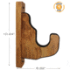 Rush Creek Creations Wall Gun Display Hooks, American Cherry, 10.2 x 1.7 x 6.2, 38-4085