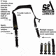 S2Delta Q.D. Rifle Sling, Black, MRS2P-USA-BLK-QD