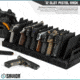 Savior Equipment 12-Slot Pistol Rack, Black, RK-HAND-XTWELVE-BK