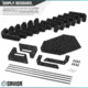 Savior Equipment 12-Slot Pistol Rack, Black, RK-HAND-XTWELVE-BK