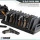 Savior Equipment 12-Slot Pistol Rack, Gray, RK-HAND-XTWELVE-GS