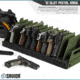 Savior Equipment 12-Slot Pistol Rack, OD Green, RK-HAND-XTWELVE-OG