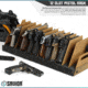 Savior Equipment 12-Slot Pistol Rack, RAL 8000 Tan, RK-HAND-XTWELVE-TN