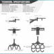 Savior Equipment 3-Slot Adjustable Wall Rack, Black, RK-WALL-ADX3-BK