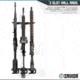 Savior Equipment 3-Slot Adjustable Wall Rack, Gray, RK-WALL-ADX3-GS