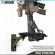 Savior Equipment 3-Slot Angle Adjustable Rafle Wall Rack, OD Green, 12in W x 3.5in H x 8.5in D, OD Green, Top: 12in W x 3.5in H x 8.5in D ; Bottom: 12.5in W, RK-WALL-ADX3-OG