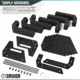 Savior Equipment 6 Slot Pistol Rack, Black, 12.5 x 7 x 9.5, RK-HAND-XSIX-BK
