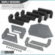 Savior Equipment 6 Slot Pistol Rack, Gray, 12.5 x 7 x 9.5, RK-HAND-XSIX-GS