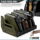 Savior Equipment 6 Slot Pistol Rack, OD Green, 12.5 x 7 x 9.5, RK-HAND-XSIX-OG