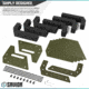 Savior Equipment 6 Slot Pistol Rack, OD Green, 12.5 x 7 x 9.5, RK-HAND-XSIX-OG