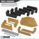 Savior Equipment 6 Slot Pistol Rack, RAL 8000 Tan, 12.5 x 7 x 9.5, RK-HAND-XSIX-TN