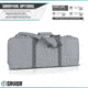 Savior Equipment American Classic Shorty Double Rifle Case, 28in, Gray, RB-2812DG-V1-GS