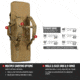 Savior Equipment American Classic Double Rifle Case, 42in, Dark FDE, RB-4212DG-V1-TN