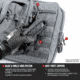 Savior Equipment American Classic Double Rifle Case, 42in, Gray, RB-4212DG-V1-GS