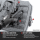 Savior Equipment American Classic Double Rifle Case, 51in, Gray, RB-5112DG-V1-GS