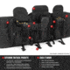 Savior Equipment American Classic Double Rifle Case, 55in, Black, RB-5512DG-V1-BK