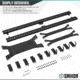 Savior Equipment Horizontal Wall Rack, Black, RK-ARC5FG-WM-BK