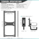 Savior Equipment Horizontal Wall Rack w/10 Hooks, Black, 43.5in H x 22.3in W x 0.75in D, RK-ARC5FG-WM-BK