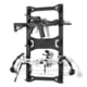 Savior Equipment Horizontal Wall Rack w/10 Hooks, Black, 43.5in H x 22.3in W x 0.75in D, RK-ARC5FG-WM-BK