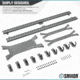 Savior Equipment Horizontal Wall Rack, Gray, RK-ARC5FG-WM-GS