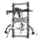 Savior Equipment Horizontal Wall Rack w/10 Hooks, Grey, 43.5in H x 22.3in W x 0.75in D, RK-ARC5FG-WM-GS