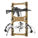 Savior Equipment Horizontal Wall Rack w/10 Hooks, RAL 8000 Tan, 43.5in H x 22.3in W x 0.75in D, RK-ARC5FG-WM-TN