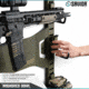 Savior Equipment Horizontal Wall Rack w/10 Hooks, Green, 43.5in H x 22.3in W x 0.75in D, RK-ARC5FG-WM-OG