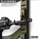Savior Equipment Horizontal Wall Rack w/10 Hooks, Green, 43.5in H x 22.3in W x 0.75in D, RK-ARC5FG-WM-OG